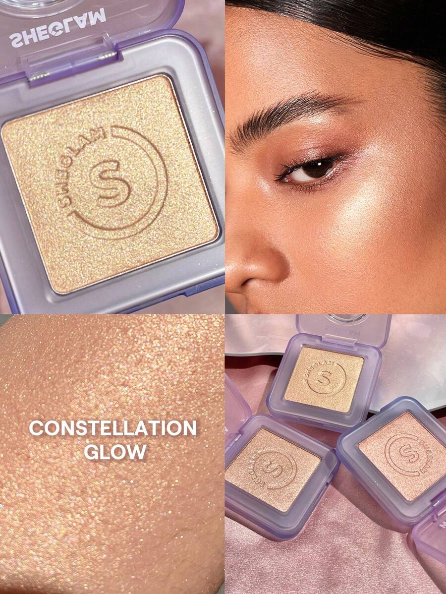 SHEGLAM Moonside Highlighter-Constellation 亮粉高光粉 閃光持久亮白不結塊高光粉 夏季高光粉 品牌 美容 化妝 化妝品 適合女性與女孩 完美搭配冬季 Y2K 時尚 流行 生日禮物 假期 派對準備就緒 最佳顏色
