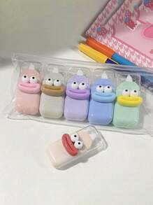 SHEIN 6pcs/Set Cartoon Macaron Correction Tape For School And Office Supplies Back To School