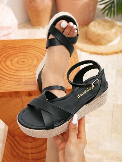 Styleloop Women's Wedge Thick-Soled Sandals, Suitable For Vacation, BOHO, Retro American, Bohemian, Western Style, Music Festival, Party Outfits Holiday Travel Essential Boho Coachella