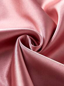 SilkySpell 双色缎面交叉带女式睡袍 - 彩色 - 查看 6