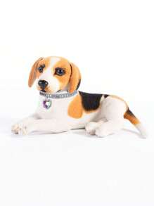 PETSIN 闪亮水钻心形猫项圈 - 可调节，柔软天鹅绒分离式项圈，适合小猫和小狗，适合派对装饰，非常适合房间装饰