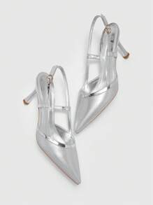 CUCCOO BIZCHIC Sandalias de tacón alto elegantes y de moda con decoración de rhinestones
