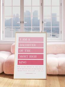 1 件圣经经文海报、基督教肯定墙艺术、励志文字艺术印刷品、励志宗教帆布印刷品、基于信仰的引文墙饰、精神海报、绘画、艺术品、绘画、家居装饰、房间美学、海报、送给朋友的礼物、适用于客厅、卧室、浴室、咖啡厅