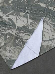 INAWLY Áo thun nữ cổ tròn in hình cành cây rộng rãi, thả vai thường ngày - Nhiều màu - Xem 5