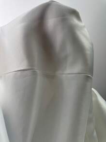 Elenzga Vestido corto mini de línea A con hombros asimétricos, cuello trenzado, mangas cortas y lazo con acentos de color contrastante, elegante para salir, citas, fiestas, banquetes, festivales de música, Ramadán