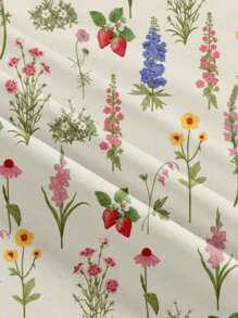 SHEIN MOD Váy ngắn cổ xếp nếp in họa tiết cho nữ - Nhiều màu - Xem 4