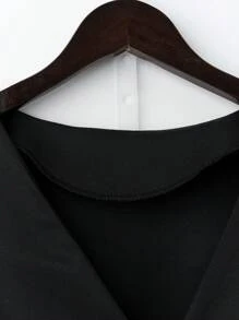 SHEIN Clasi Plus Size Women Jednokolorowy Bezrękawnik i Spódnica Plisowana w kształcie litery A Zestaw 2 Części