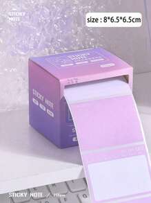 256pcs Pull-Out Sticky Notes For Student's Note-Taking, Labeling, Indexing, Wrong Answer Marking, Easy To Tear And Attach Multiple Times - Purple - View 7