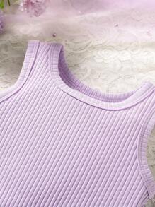 Baby Girls Asymmetric Hem Top And Pleated Skirt 2pcs Set, Elegant And Cute Infant Fashion Girls Outfit Sets