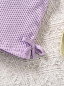 Baby Girls Asymmetric Hem Top And Pleated Skirt 2pcs Set, Elegant And Cute Infant Fashion Girls Outfit Sets