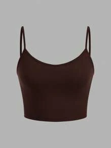 SHEIN EZwear 3 件套女士紧身短款休闲吊带背心，适合夏季 - 彩色 - 查看 10
