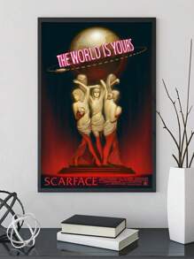FajerminArt inspirierendes "Die Welt gehört dir" Leinwandposter - perfekte Wohnzimmer/Küchen Wandkunst, ideales Portraitgeschenk, rahmenlose Dekoration - Verschiedenfarbig - Übersicht 5