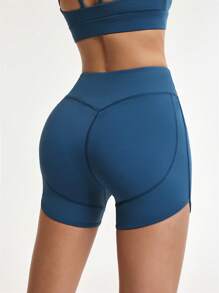 Lifespree Pantaloncini casual da donna in colore unito, di stile minimalista, adatti per l'uso quotidiano
