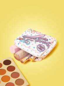 TOM & JERRY X SHEIN 1pc Cartoon Printed Cosmetic Bag, Travel Toiletry Organizer To Hold Travel Essentials And Makeup