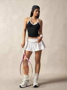 VARSITIE 女士边缘设计休闲健身运动背心