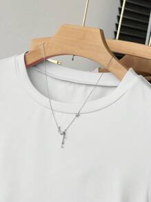 3-Piece Tween Girls Casual Plain Cinched Waist Short Sleeve T-Shirt Tops Set