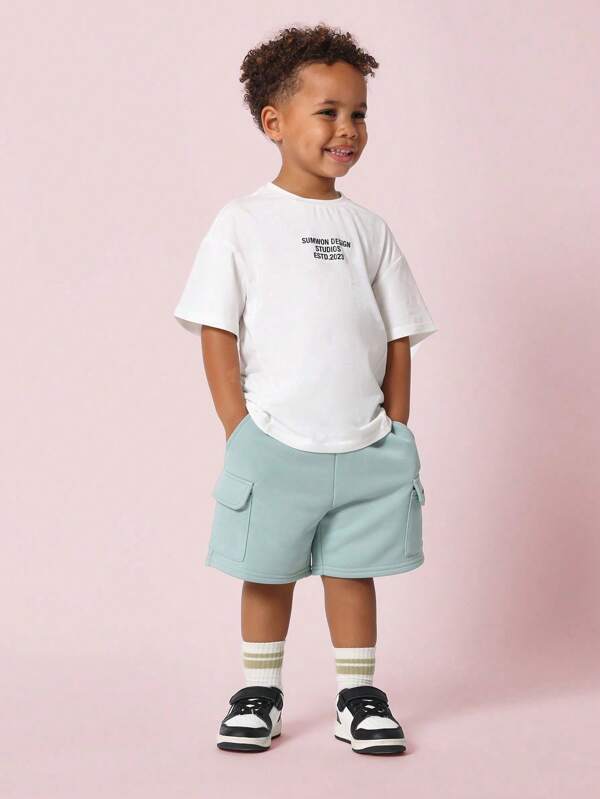 SUMWON Camisa oversize de diseño de Sumwon Studios, moda juvenil de ropa de calle, camiseta gráfica de algodón premium cómoda y casual para niños, para usar en verano, primavera y actividades diarias