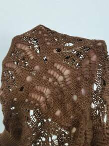 SHEIN Swim Short de plage transparent en crochet avec laçage
