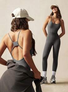 VARSITIE Tight And Beautiful Back Yoga Women Sports Jumpsuit