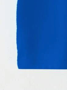 SHEIN 青少年男孩休闲创意破洞足球图案T恤，基本款短袖T恤 - 寶藍色 - 查看 3