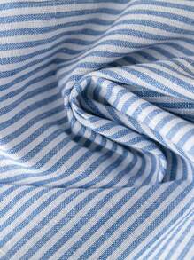 Rusticease Top de camisola a rayas para mujer, minimalista y de moda, adecuado para el verano