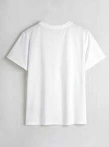 INAWLY Solva Women Short Sleeve T-Shirt, Minimalist And Fashionable, Suitable For Summer