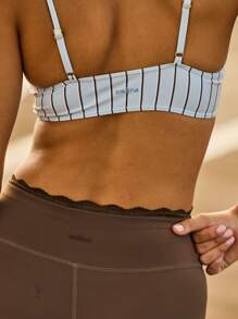 Aralina 纯色简约运动短裤，适合夏季 - 咖啡棕 - 查看 4