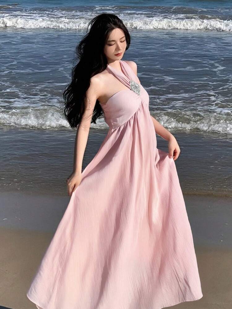 Women's V-Neck Sequined Tie-Up Vacation Midi Dress Prom Dress Sundress,Casual Women Dresses Elegant Women Dresses Cruise Outfit For Women