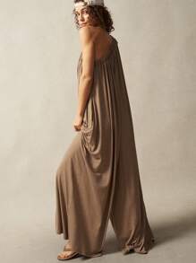 Bohemela BOHO Solid Color Knit Loose Asymmetrical Neck Women's Jumpsuit Women Summer Clothes Women Jumpsuits Casual Jumpsuits For Woman Women Jumpsuits