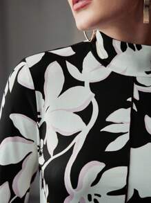 MOTF PREMIUM Camiseta ajustada con estampado floral - Multicolor - Ver 2