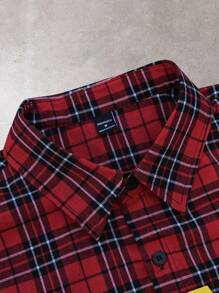 Manfinity EMRG Men's Casual Simple And Stylish Shirt For Daily Wear - Red - View 3
