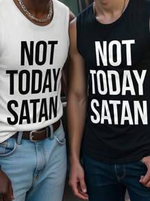 Manfinity Hypemode Men's Simple Fashion Wide Strap Tank Top, Suitable For Summer - Multicolor - View 1