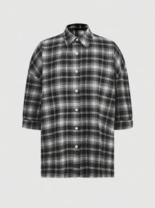 SHEIN LUNE 3pcs/Set Women Plaid Shirt, Camisole And Pants Casual Suit - Black - View 3
