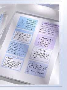 256pcs Pull-Out Sticky Notes For Student's Note-Taking, Labeling, Indexing, Wrong Answer Marking, Easy To Tear And Attach Multiple Times - Purple - View 3