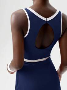 VARSITIE 简约时尚撞色边缘女式运动连衣裙