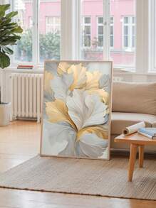 SHEIN Basic living 1pc Unframed Abstract Wall Art Decor, Flowing Canvas Print Wall Painting, Organic Poster, Elegant Art Prints, Textured Paintings, Soft Tones Decorative Artwork, Home Decor, Room Aesthetic, Posters, Ideal Gift, For Living Room, Bedroom, Bathroom, Cafe, Frameless - Multicolor - View 1