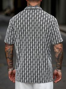 Manfinity RSRT Camisa casual de manga corta para hombres, de moda para el verano