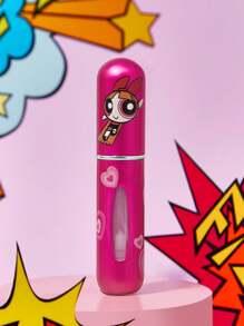 THE POWERPUFF GIRLS X SHEIN 1个5毫升/0.2盎司卡通图案印花喷雾瓶，底部可灌装液体，可用于盛装香水、护肤水和其他液体产品，瓶身小巧便于携带，图案包括花朵、爱心、友谊、Y2K、情人节、假期等。 - 玫紅色 - 查看 5