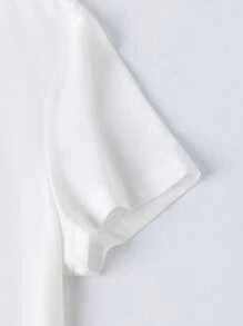 Oversized Women's T-Shirt With Aperol Spritz Slogan Print - White - View 4