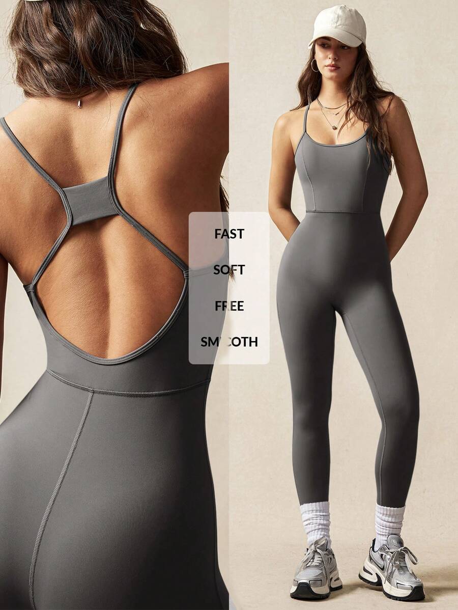 VARSITIE Tight And Beautiful Back Yoga Women Sports Jumpsuit