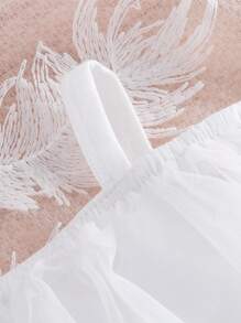 Baby Girls Elegant Sweet Cute White Off Shoulder Top With Blue Denim Washed Shorts Set, Summer