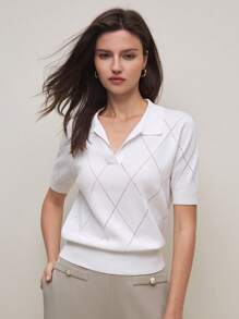 BizChic Ropa de mujer casual y cómoda de punto, suéter para dama con cuello vuelto y manga corta, primavera/verano