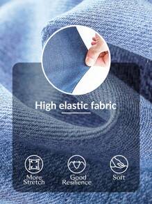 SHEIN Lady Plus Size Sexy Skinny Stretch Flared Jeans, Blue - Medium Wash - View 7