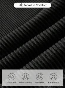 Gameset SHEIN Sport High Impact Seamless Sports Bras ,Sports Bra With Sewn-In Pads, High Impact Support With Non-Removable Pads Molded Cups,For Women High Support Racerback,Workout, Yoga, Running - Black - View 8