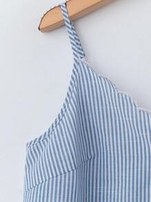 Rusticease Top de camisola a rayas para mujer, minimalista y de moda, adecuado para el verano