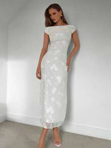 Chiquease Sexy And Elegant Backless Cutout Spaghetti Strap U Neck Dress, Suitable For Spring/Summer