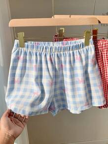 Comfortcana 3PCS Graphic Multi-Color Woven Wide Leg Shorts For Women - Multicolor - View 7