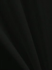 Slaydiva Plus Size Summer Short Sleeve T-Shirt With Slogan Print, HALF HOOD HALF HOLY THAT MEANS PRAY WITH ME DON'T PLAY WITH ME Graphic Tees Women Tops - Black - View 4