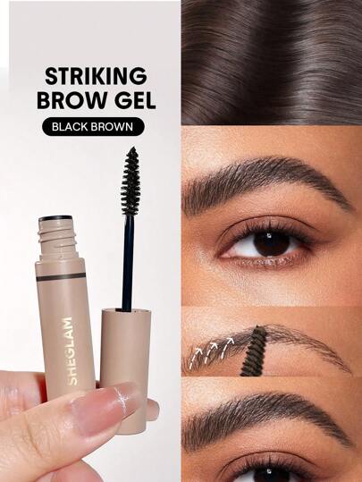 Striking Brow Gel-Black Brown CrèMe Pour Sourcils ImperméAble Longue DuréE Hautement PigmentéE Baume Pour Sourcils Repulpant Et Modelant Avec Petite Brosse NoëL Hiver Sourcils Marque Beauté Visage Maquillage CosméTique Pour Femmes Filles Parfait Pour Hiver IdéAl Pour Y2K ÉLéGant Mode Adapté Pour Anniversaire Xmas Cadeau FêTe PrêT Meilleure Couleur