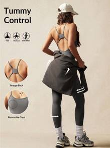 VARSITIE Tight And Beautiful Back Yoga Women Sports Jumpsuit